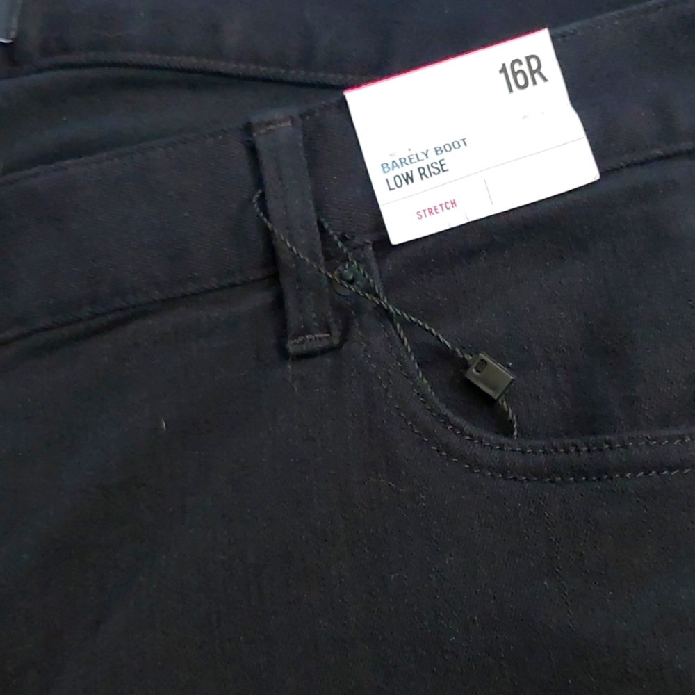 Express Womens Strech Bootcut Black Jeans